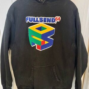 Fullsend Black Graphic Hoodie